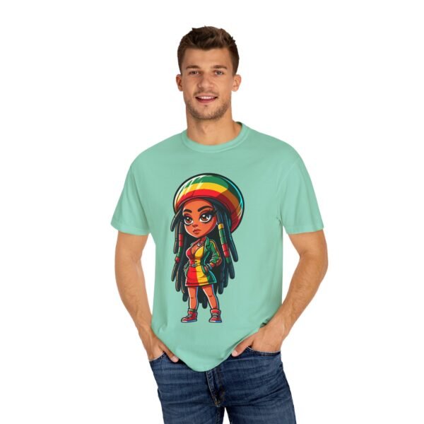 Cartoon Rasta Girl T-shirt - Image 30
