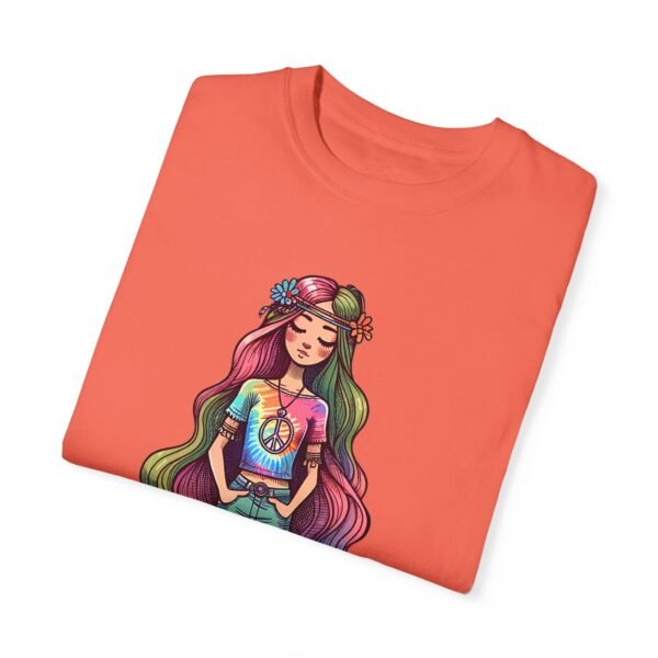 Hand Drawn Hippy Girl T-shirt - Image 12