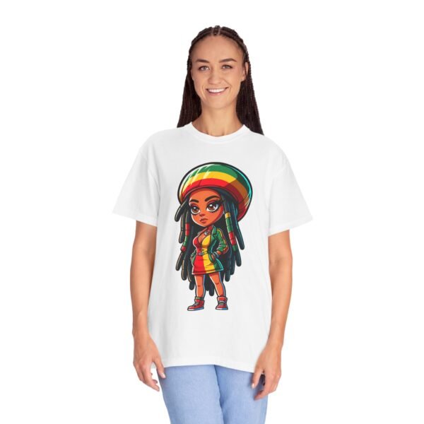 Cartoon Rasta Girl T-shirt - Image 18