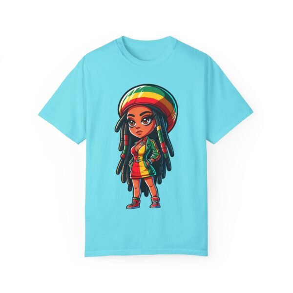 Cartoon Rasta Girl T-shirt - Image 23