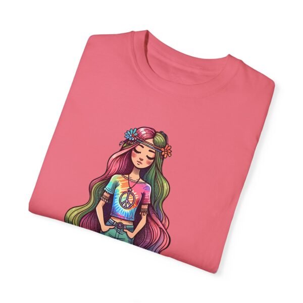 Hand Drawn Hippy Girl T-shirt - Image 37