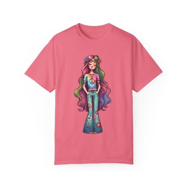 Hand Drawn Hippy Girl T-shirt - Image 35