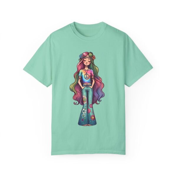 Hand Drawn Hippy Girl T-shirt - Image 27