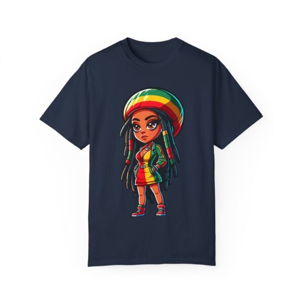 Cartoon Rasta Girl T-shirt - Image 19