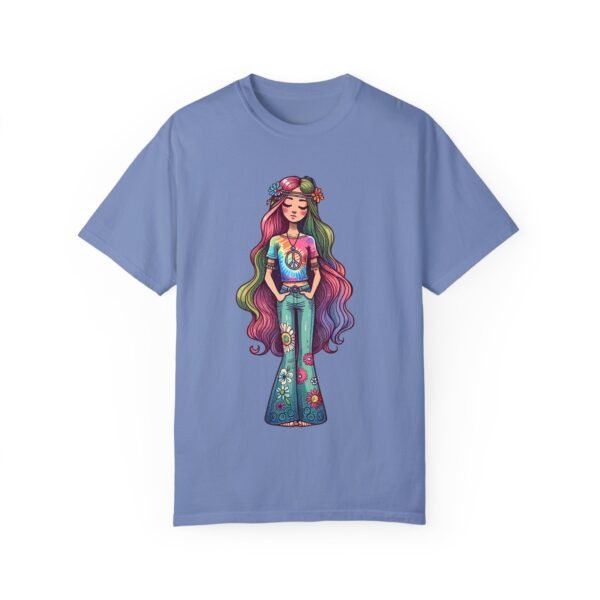 Hand Drawn Hippy Girl T-shirt - Image 31