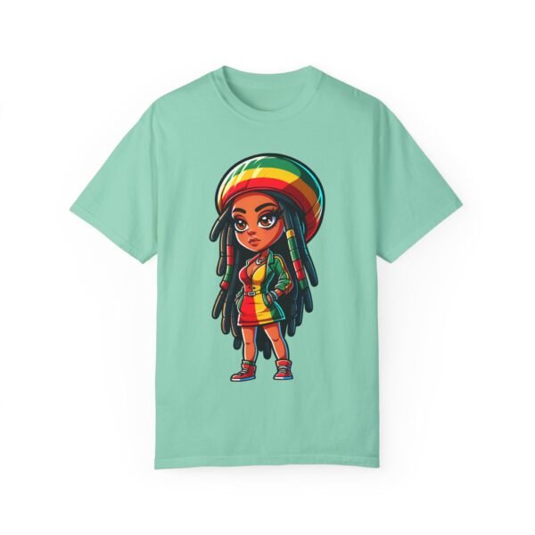 Cartoon Rasta Girl T-shirt - Image 27