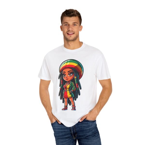 Cartoon Rasta Girl T-shirt - Image 17