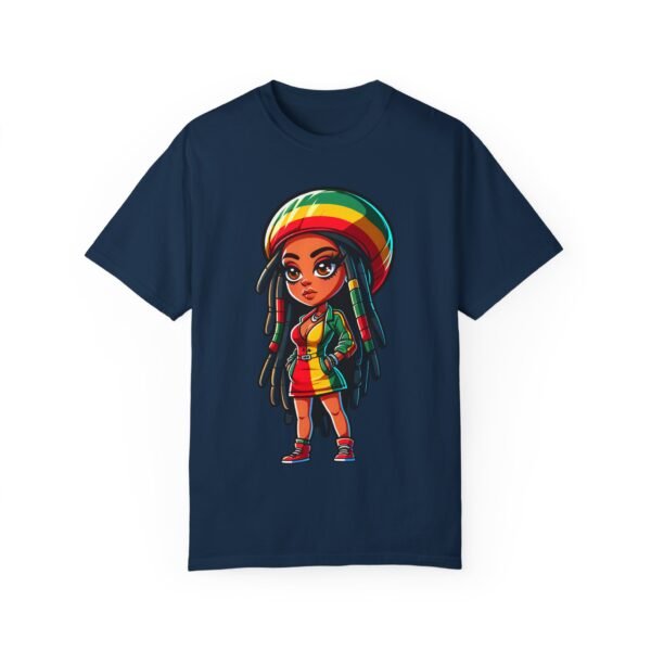 Cartoon Rasta Girl T-shirt - Image 11