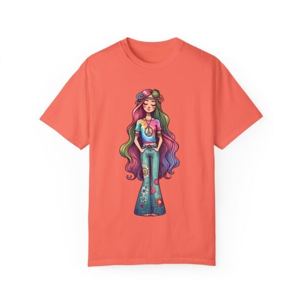 Hand Drawn Hippy Girl T-shirt - Image 10