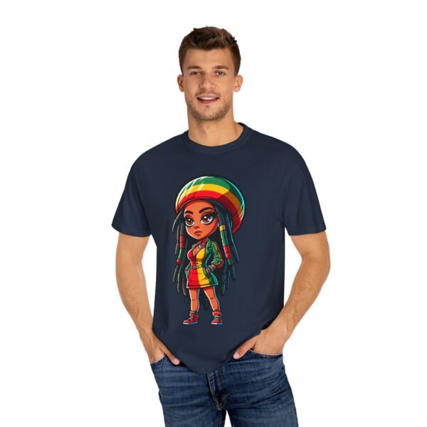 Cartoon Rasta Girl T-shirt - Image 22