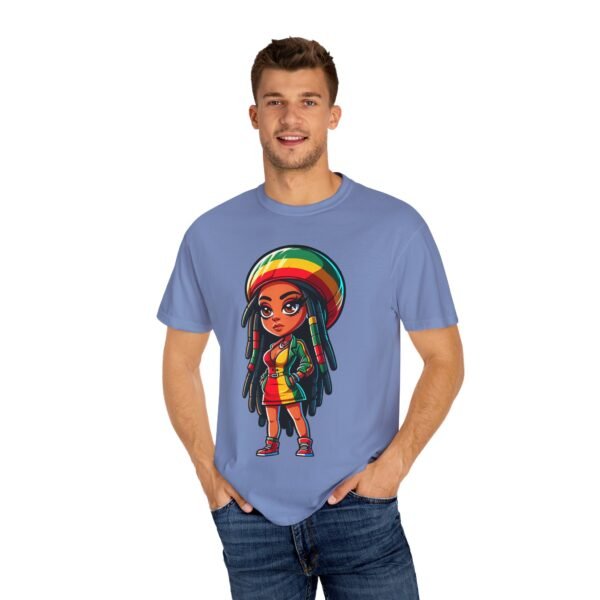 Cartoon Rasta Girl T-shirt - Image 34