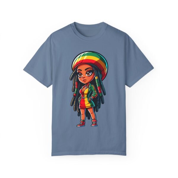 Cartoon Rasta Girl T-shirt - Image 5