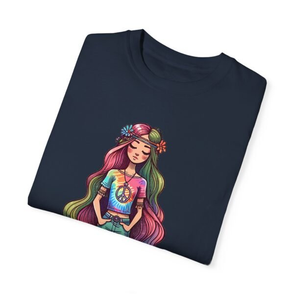 Hand Drawn Hippy Girl T-shirt - Image 21
