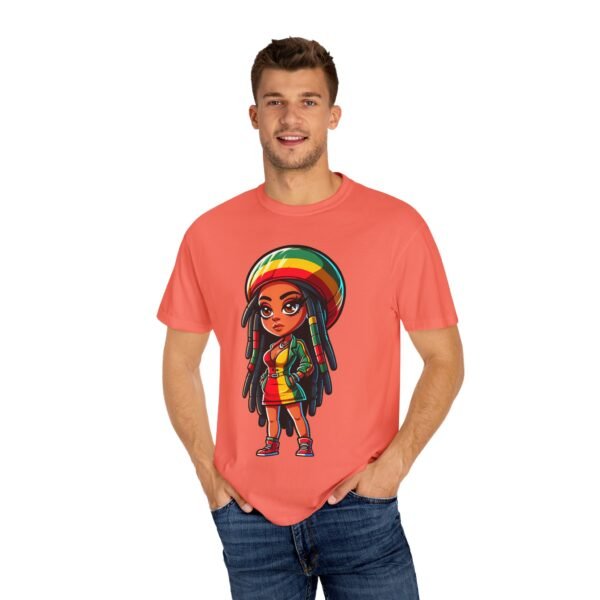 Cartoon Rasta Girl T-shirt - Image 4
