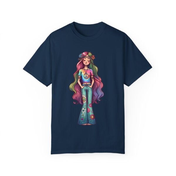 Hand Drawn Hippy Girl T-shirt - Image 7