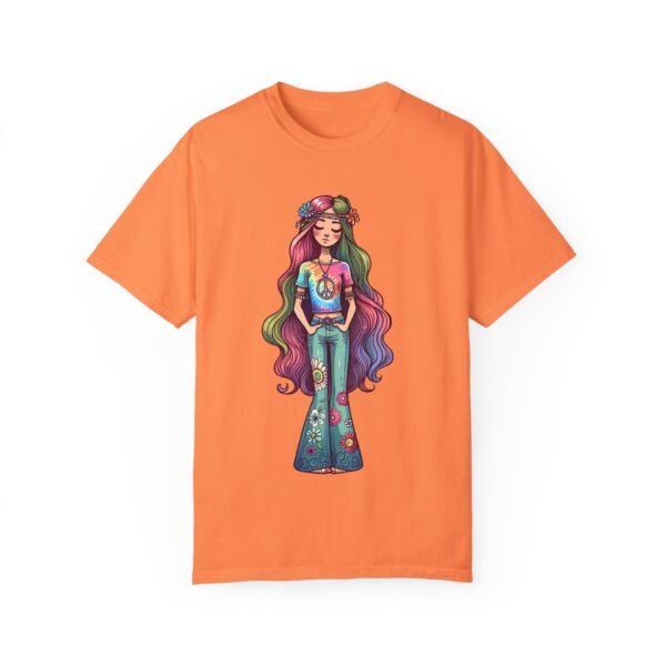 Hand Drawn Hippy Girl T-shirt - Image 4