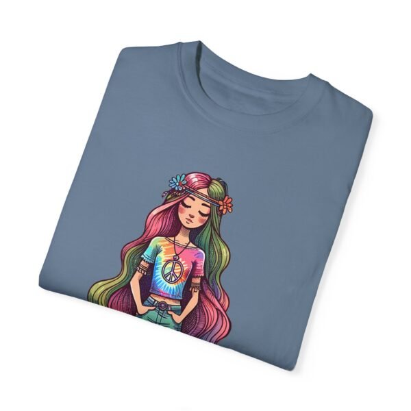 Hand Drawn Hippy Girl T-shirt - Image 3
