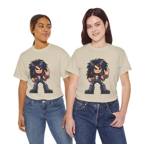 Cartoon Metalhead Boy T-shirt - Image 5
