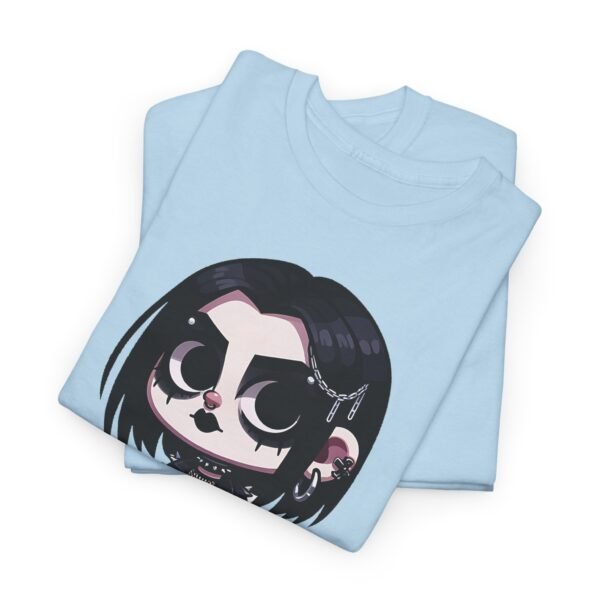 Cartoon style Metalhead Girl T-shirt - Image 7