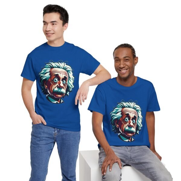 Cartoon Albert Einstein T-shirt - Image 8