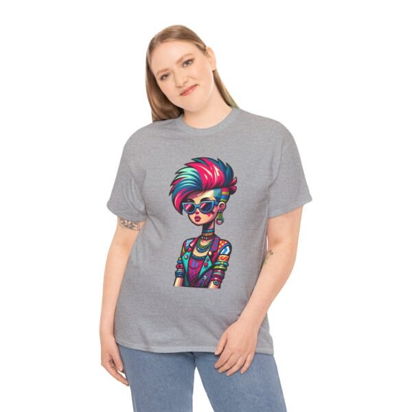 New Wave Girl - Cartoon  T-shirt - Image 11