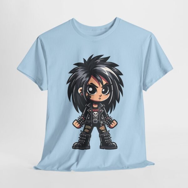Metalhead Girl - Cartoon T-shirt - Image 6