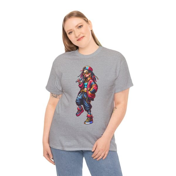 Rapper Girl - Cartoon  T-shirt - Image 11