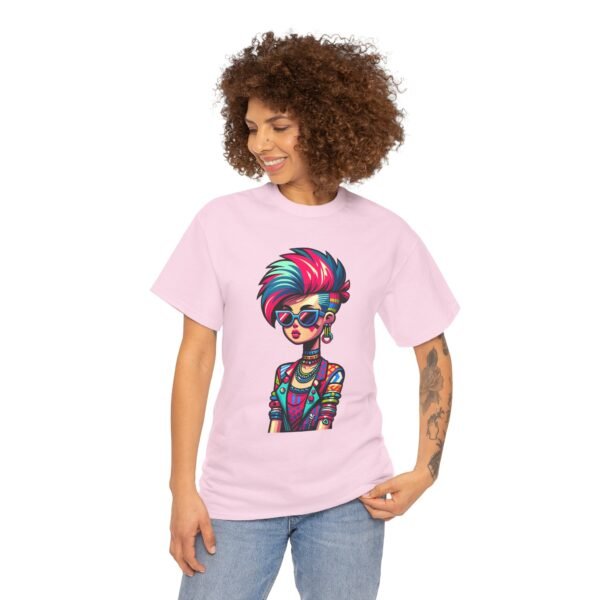 New Wave Girl - Cartoon  T-shirt - Image 5