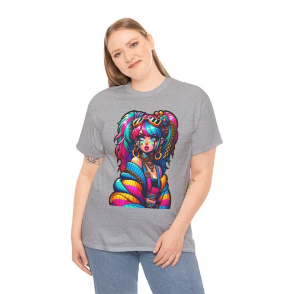 E- Girl - cartoon  T-shirt - Image 10