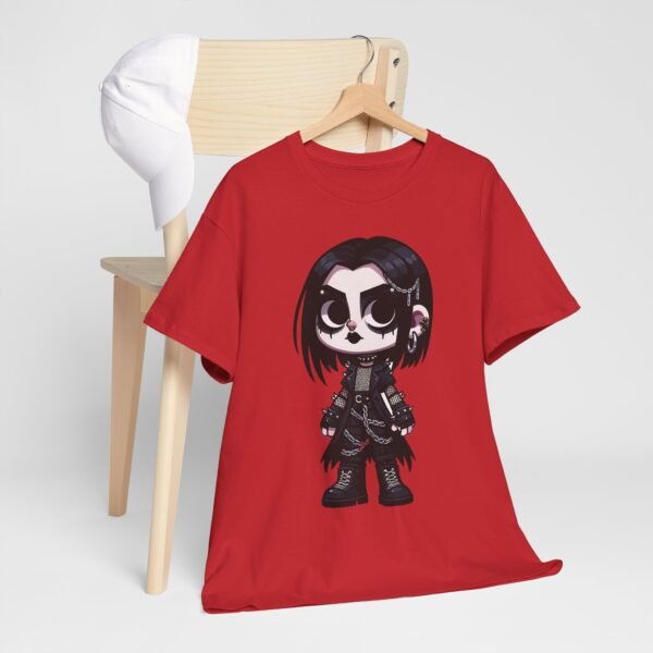 Cartoon style Metalhead Girl T-shirt - Image 4