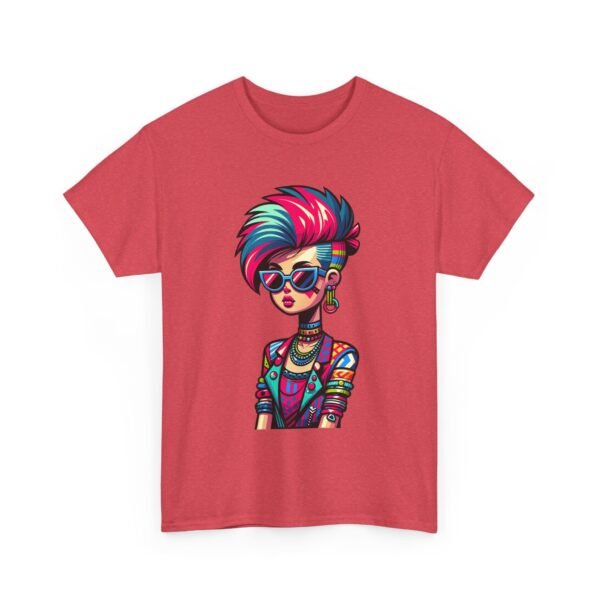 New Wave Girl - Cartoon  T-shirt - Image 12