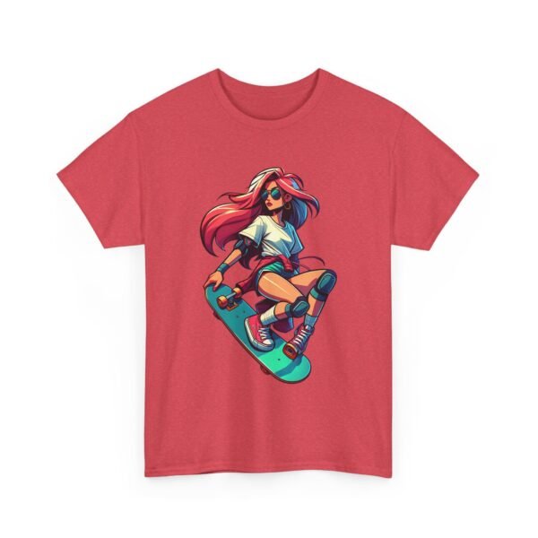 Skater Girl - Cartoon  T-shirt - Image 12