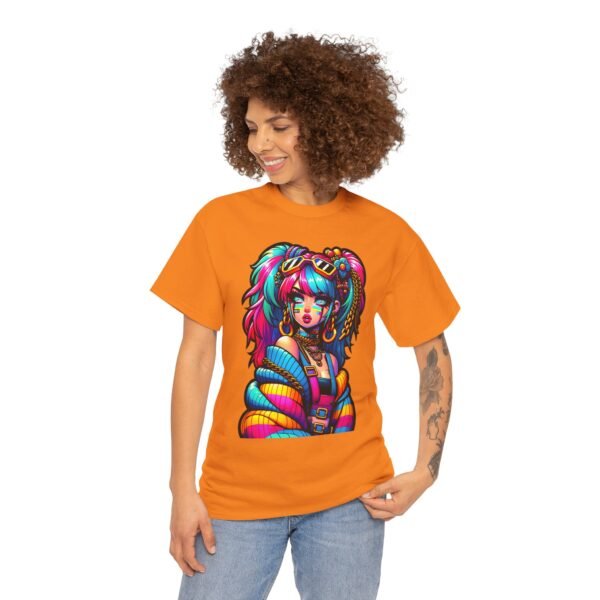 E- Girl - cartoon  T-shirt - Image 2
