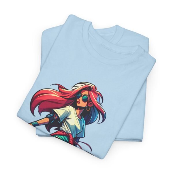 Skater Girl - Cartoon  T-shirt - Image 6
