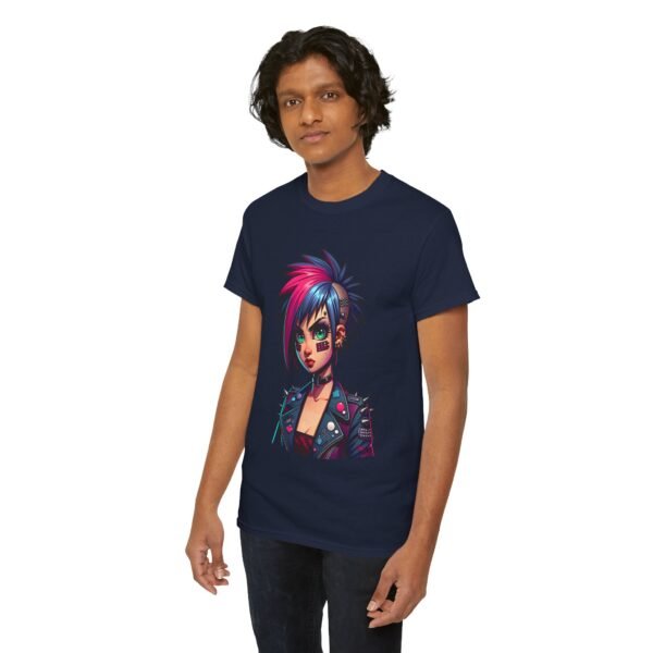 Punk Girl - Cartoon  T-shirt - Image 6