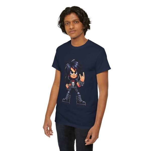 Cartoon Metalhead Boy T-shirt - Image 4