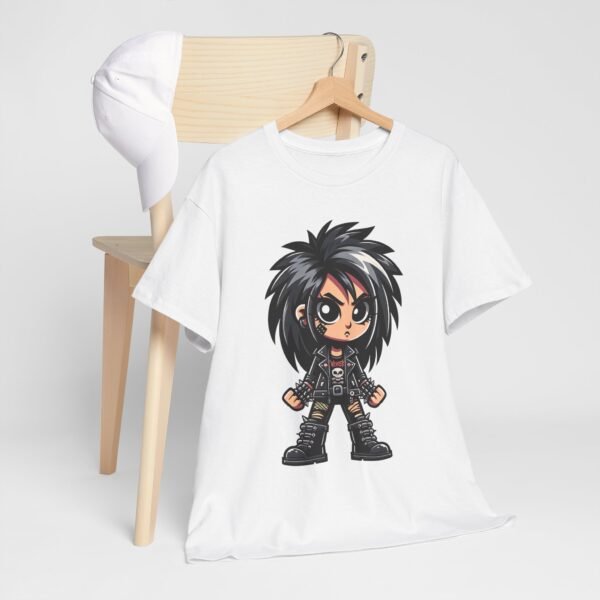 Metalhead Girl - Cartoon T-shirt - Image 9