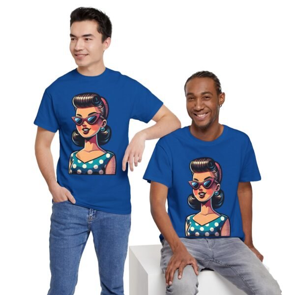 Cartoon-style Rockabilly Girl T-shirt - Image 8