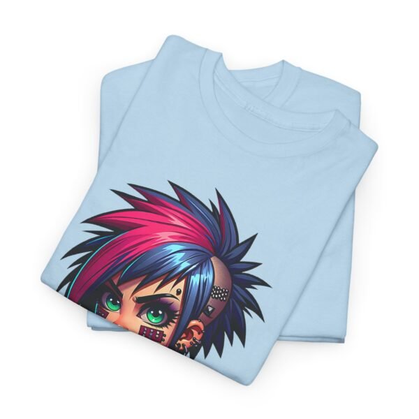 Punk Girl - Cartoon  T-shirt - Image 7
