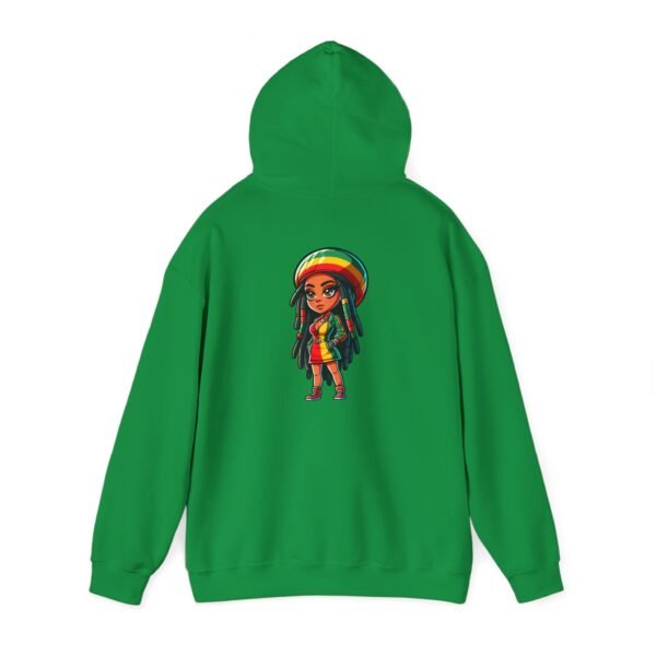 Rasta Girl Hooded Sweatshirt - Image 4