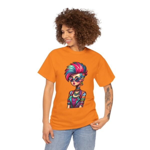 New Wave Girl - Cartoon  T-shirt - Image 2
