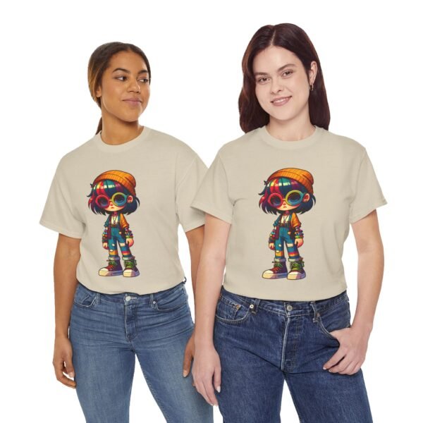 Cartoon Indie Girl T-shirt - Image 5