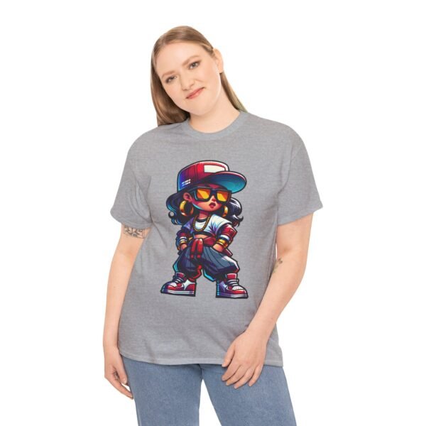 Hip Hop Girl - Cartoon  T-shirt - Image 10