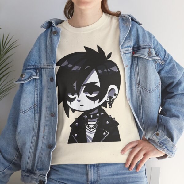 Goth boy - Cartoon T-Shirt - Image 4