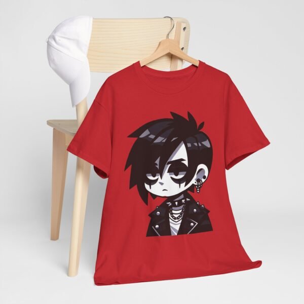 Goth boy - Cartoon T-Shirt - Image 5