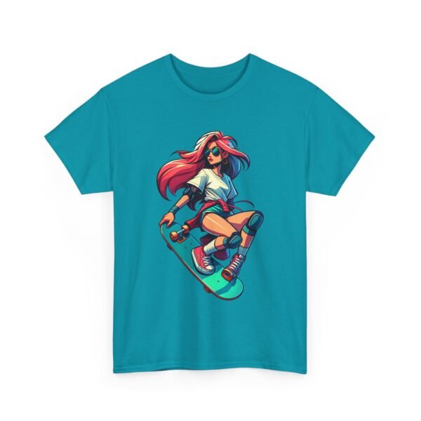 Skater Girl - Cartoon  T-shirt - Image 11
