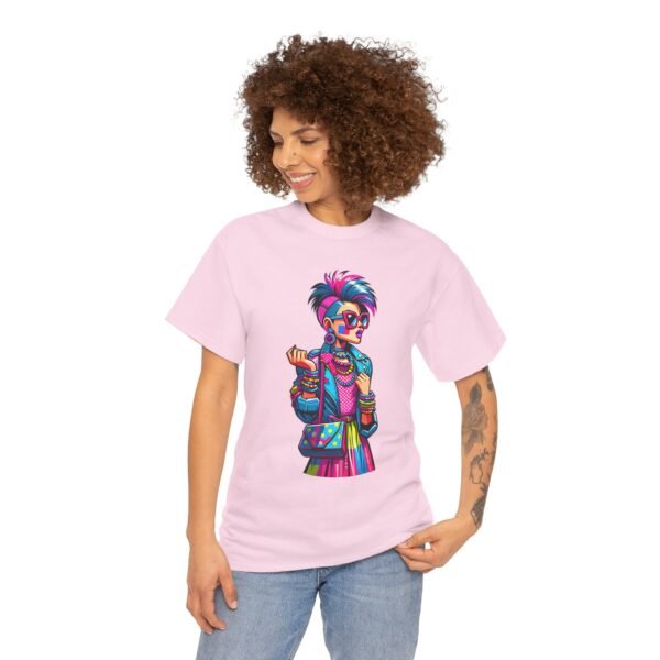 New Wave Girl - Cartoon  T-shirt - Image 3