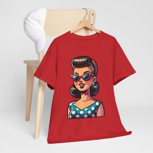 Cartoon-style Rockabilly Girl T-shirt - Image 4