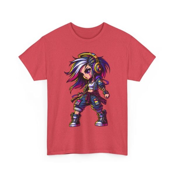 Drum and Bass Girl - Cartoon T-shirt - Image 12