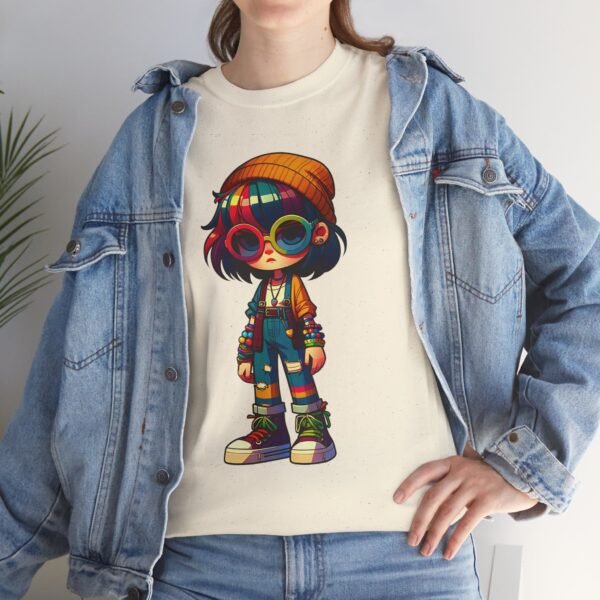 Cartoon Indie Girl T-shirt